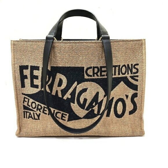 SALVATORE FERRAGAMO Black Shoulder Bag - Picture 1 of 9